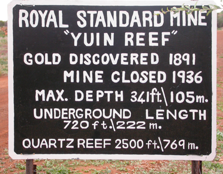 sign marking location of Yuin Reef